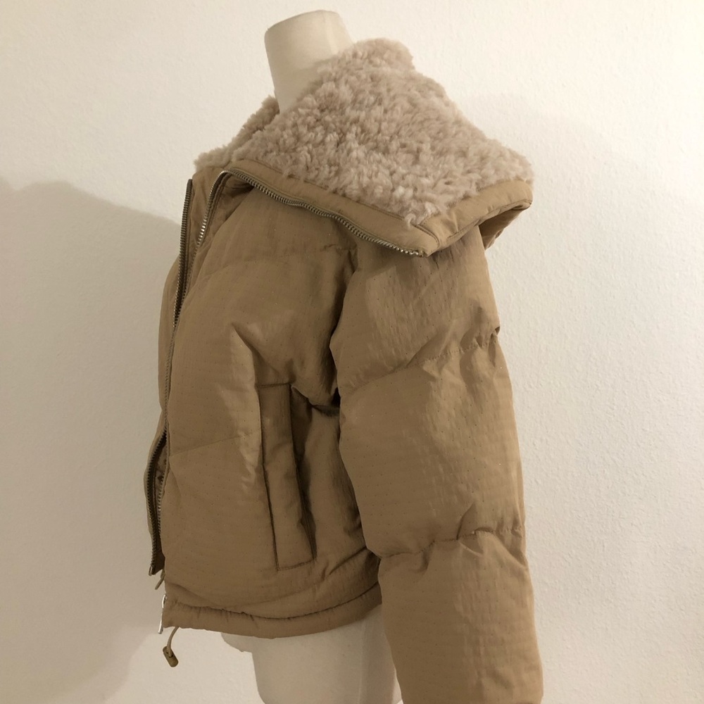 NWT Avec Lec Filles Faux Shearling Detail Puffer Jacket - Picture 11 of 12